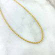 Cadena Lazo 3.95gr / 60cm / 2mm Oro Amarillo +3 *
