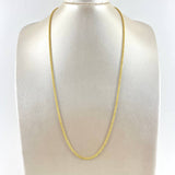 Cadena Lazo 3.95gr / 60cm / 2mm Oro Amarillo +3 *