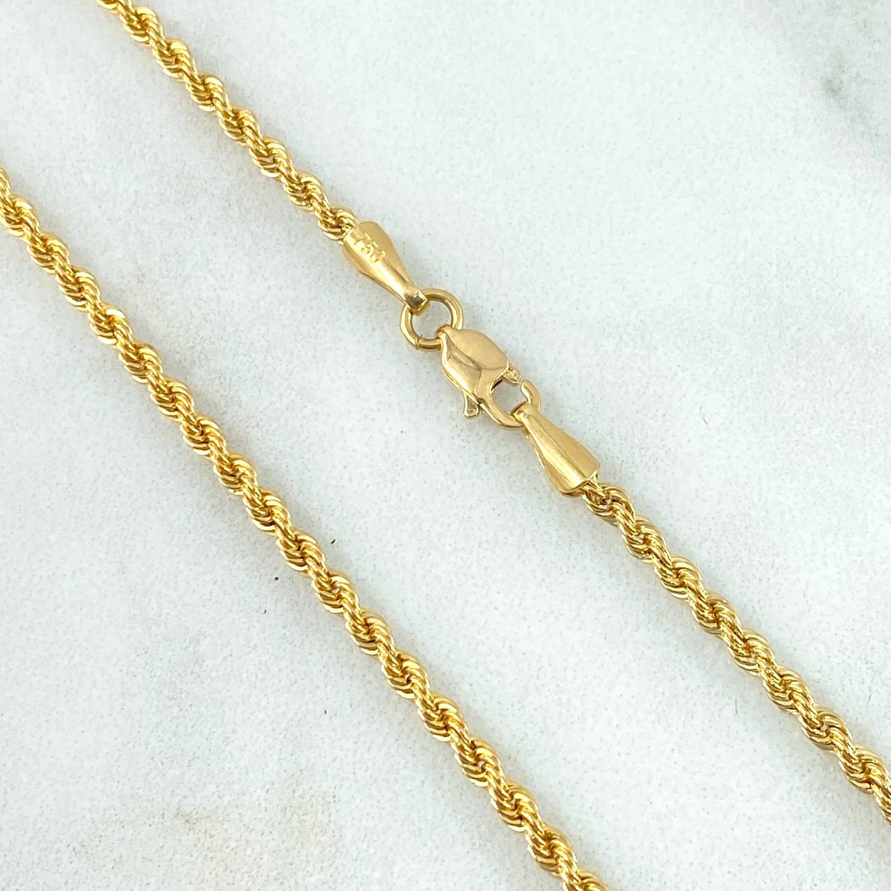 Cadena Lazo 2,05gr / 50cm / 1.6mm Oro Amarillo +3 18K