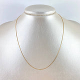 Cadena Veneciana 1.15gr / 40cm / 0.6mm Oro Amarillo +3