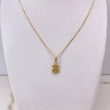 Cadena Veneciana 0.95gr 45cm + Dije Oso Ts 0.3gr 1.4cm  / Oro Amarillo (Oferta) $