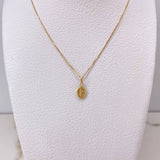 Cadena Veneciana 0.95gr 45cm + Dije San Miguel Arcangel Troquelado 0.25gr 1.3cm  / Oro Amarillo (Oferta)