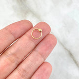 Piercing Aro Bola 3mm 0.25gr / 1cm-1mm Oro Amarillo (Joya) ©