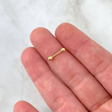 Piercing Esferas 0.3gr / 0.7cm / 3mm Oro Amarillo (Joya) *