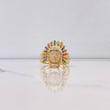 Anillo Indio 9.2gr / T10 / Circones Colores Oro Amarillo $