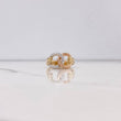 Anillo Aros Cruzados 4.8gr / T8 / Tres Oros $
