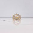 Anillo Correa Corona RX 7.75gr / T9 / Circones Blancos Dos Oros Amarillo Blanco $