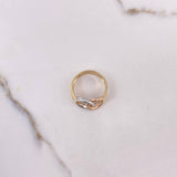 Anillo Aros Cruzados 4.8gr / T8 / Tres Oros $