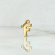 Dije Letra F Lisa 0.6gr / 1.4cm / Oro Amarillo