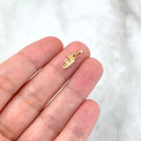 Dije Letra F Lisa 0.6gr / 1.4cm / Oro Amarillo