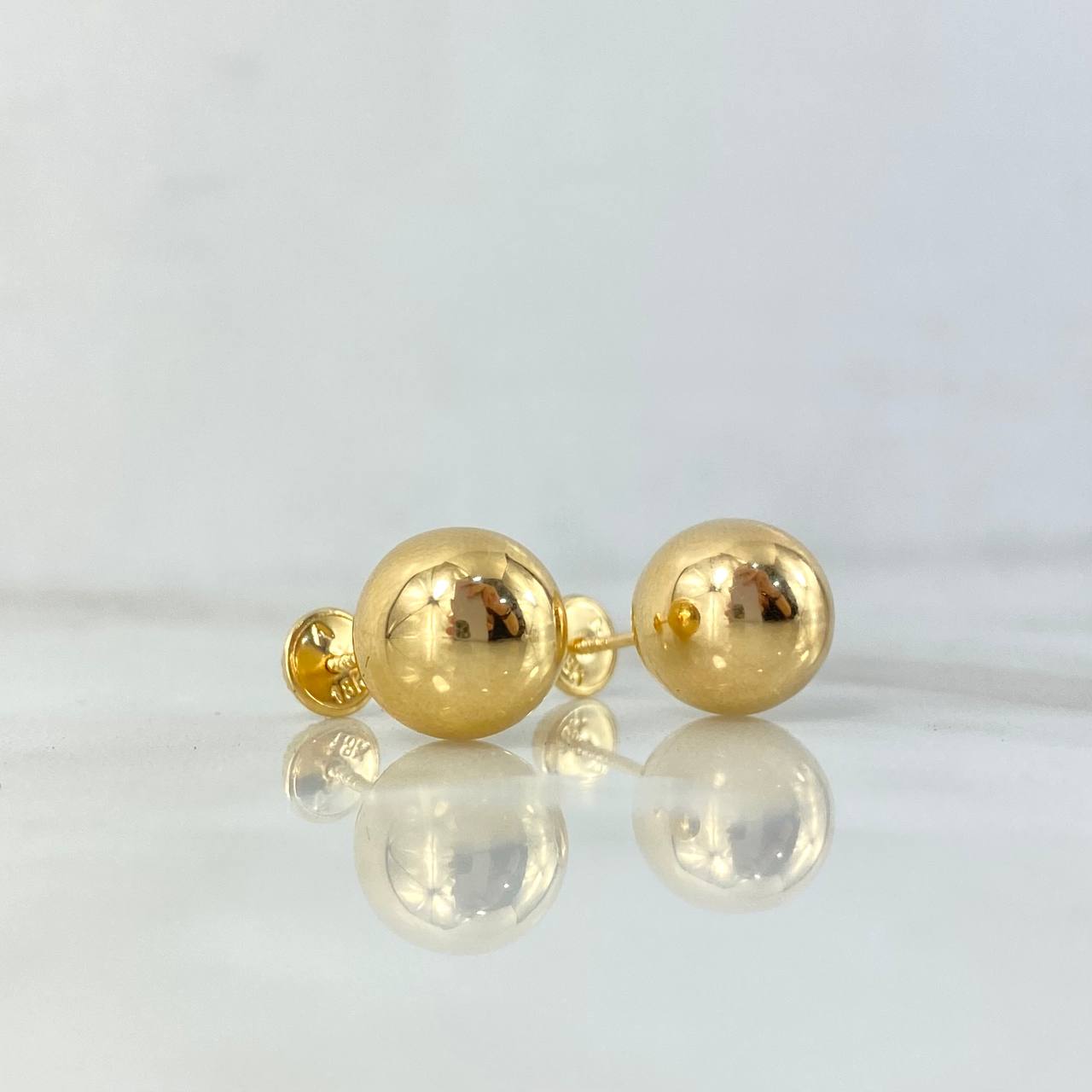 Topos Bola 1.45gr / 1cm / Lisa Oro Amarillo 18K (Oferta)