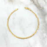 Pulso Cubano 2.1gr / 20cm / 2.7mm Oro Amarillo +3 18K *