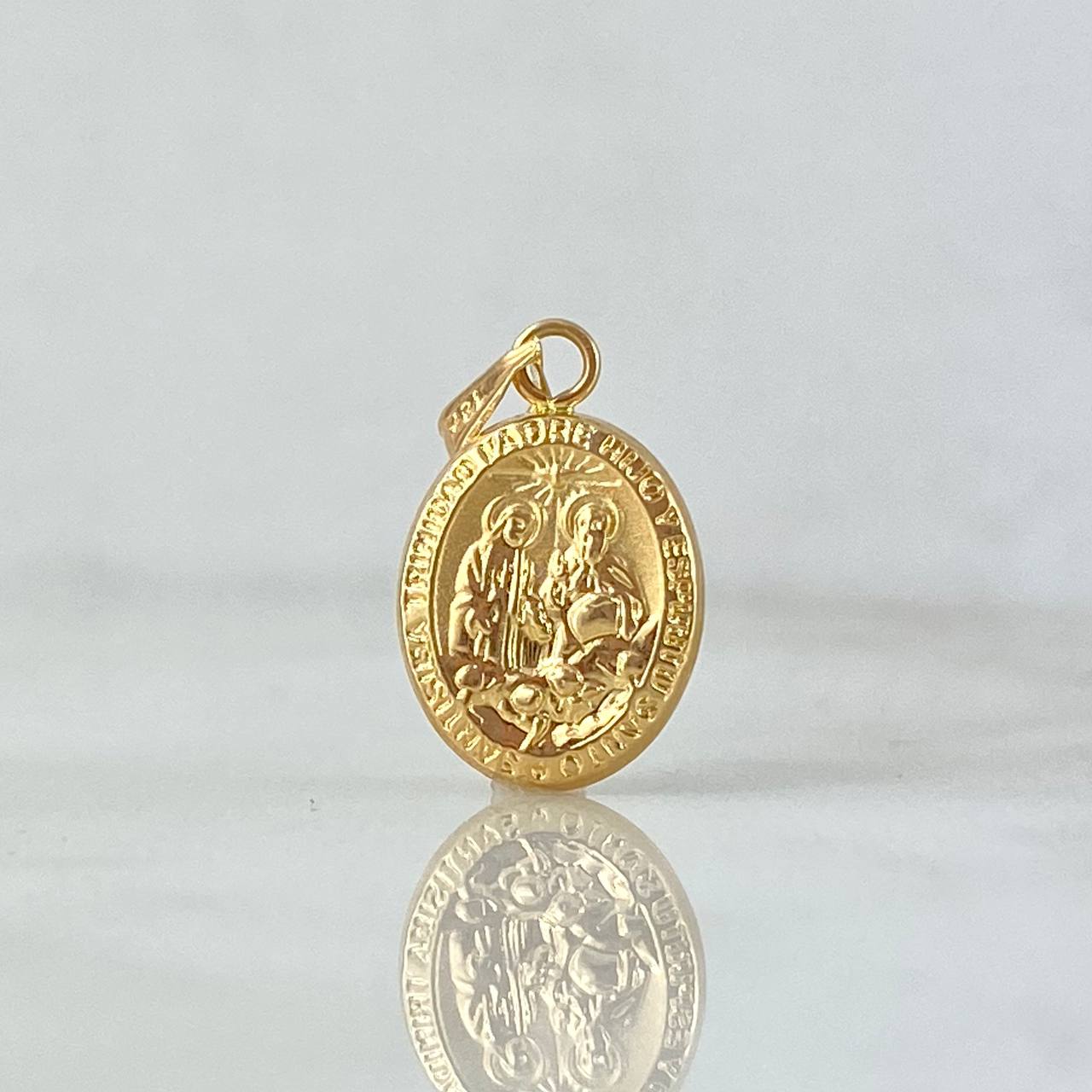 Dije Santísima Trinidad 0.6gr / 2cm / Troquelado Oro Amarillo ©