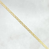 Pulso Escalera 0.65gr / 18.5cm / 1mm Oro Amarillo +3