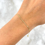 Pulso Escalera 0.65gr / 18.5cm / 1mm Oro Amarillo +3