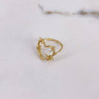 Anillo Corazon Alambrado 3.95gr / T7 / Oro Amarillo &