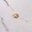Herraje Herradura Caballo 2.9gr / 2cm / Circones Blancos Oro Amarillo $