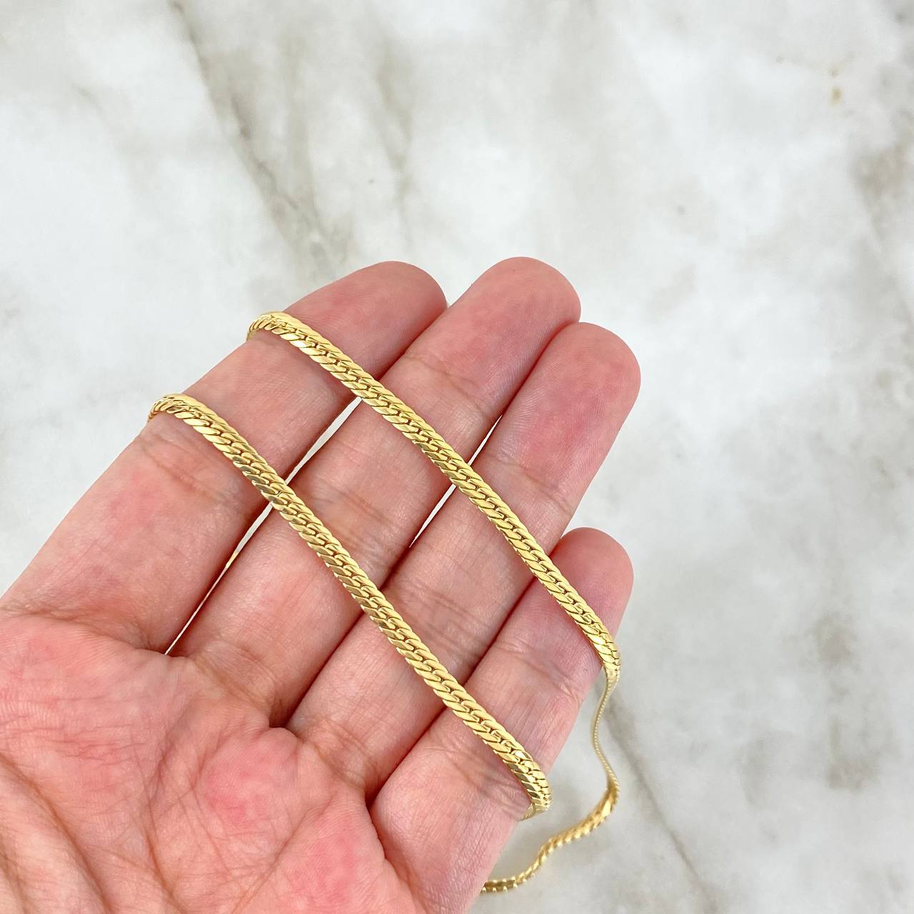 Cadena Serpiente 5.3gr / 40cm / 3.2mm Oro Amarillo +3
