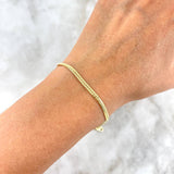 Pulso Serpiente 2.15gr / 18.5cm / 2.7mm Oro Amarillo +3 *