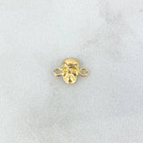 (revision)Herraje Calavera 0.5gr / 1cm / Oro Amarillo ©