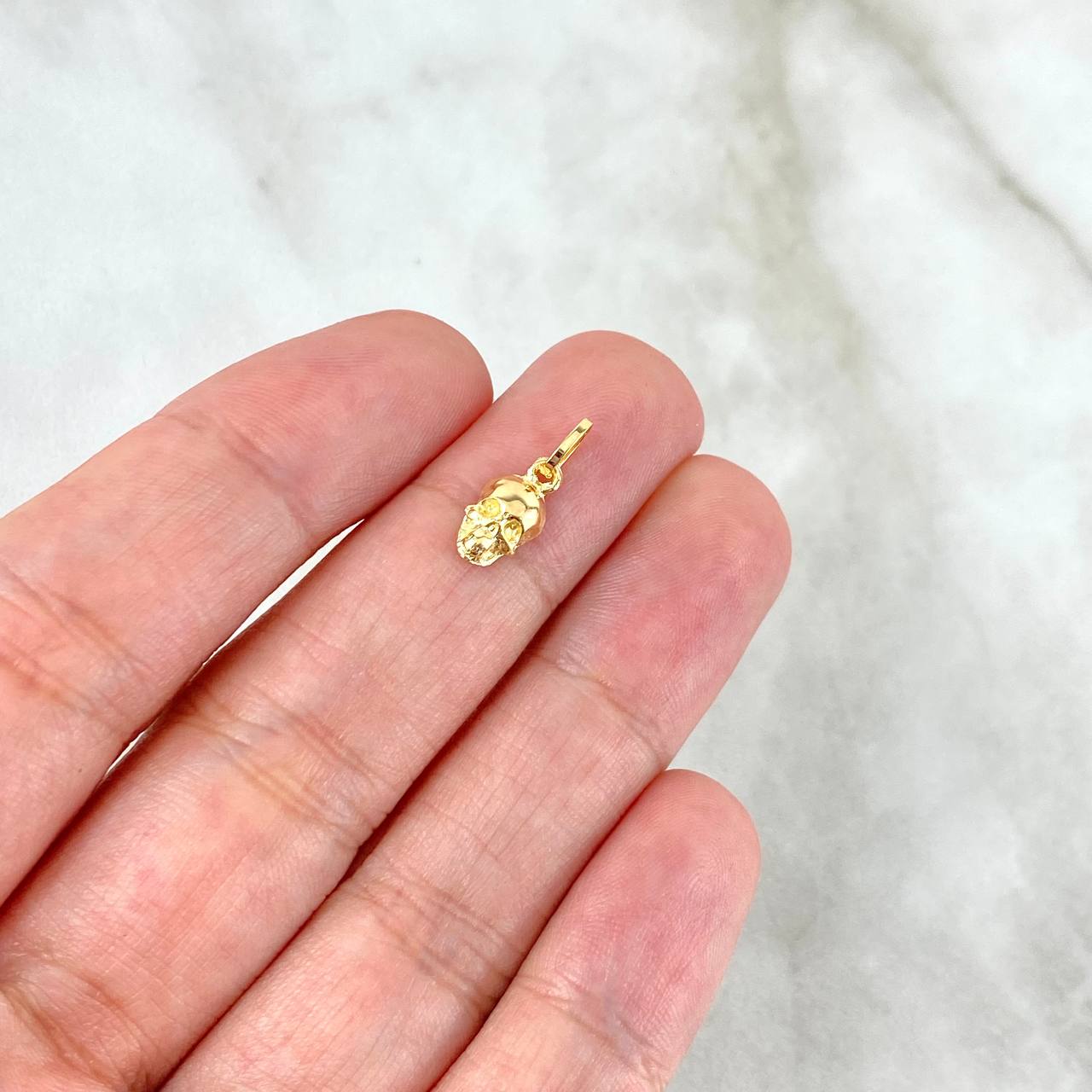 Dije Calavera 0.55gr / 1cm / Oro Amarillo
