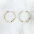 Candongas Aro Liso 1.05gr / 2.4cm / Oro Amarillo 18K
