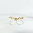 Anillo Tiara en V 0.9gr / T6 / Liso Oro Amarillo 18K