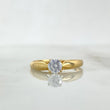 Anillo Solitario Abultado 1.4gr / T6/1/2 / Circon Blanco Oro Amarillo