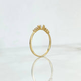 Anillo Solitario Chispa 1.45gr / T5 1/4 / Circones Blancos Oro Amarillo