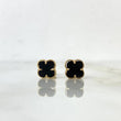 Topos Trébol VCyA 2gr / 0.8cm / Agata Negra Lisa Oro Amarillo Nac.Esp.