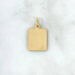Dije Placa Cuadrada 1.3gr / 2.3cm-1.3cm / Lisa - Texturizada Oro Amarillo ©