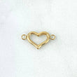 Herraje Corazon Silueta 0.55gr / 1.9cm / Troquelado Oro Amarillo ©