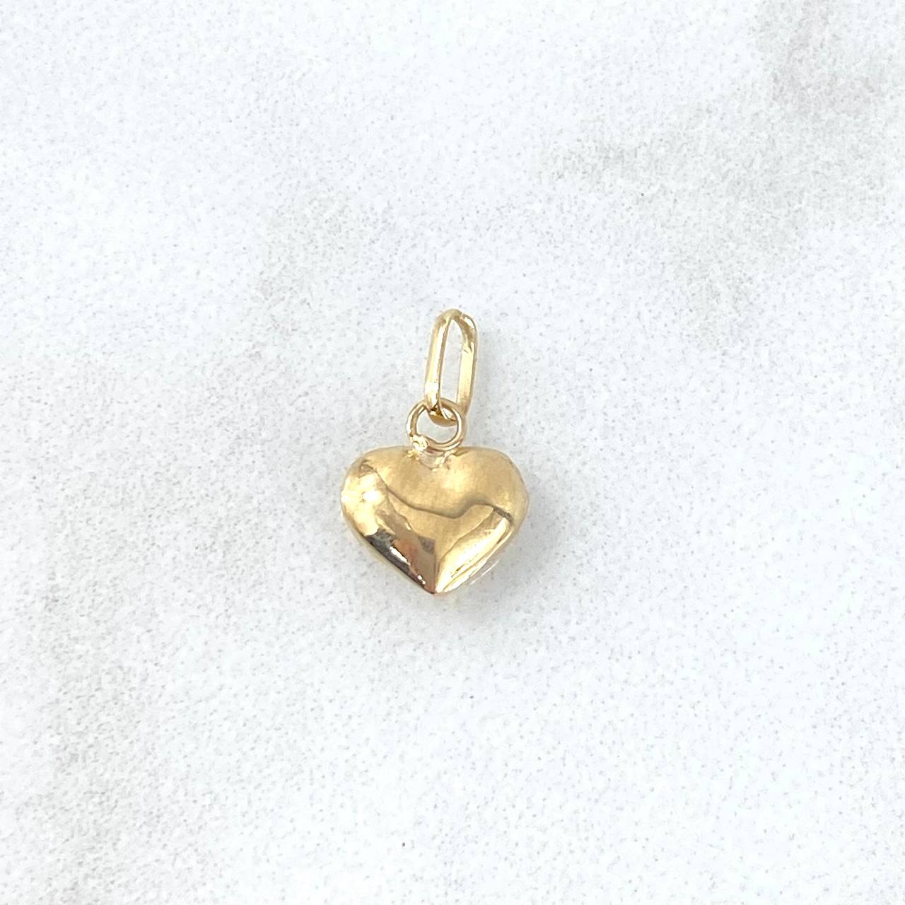 Dije Corazón 0.25gr / 1.3cm / Troquelado Oro Amarillo