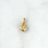 Dije Corazón 0.25gr / 1.1cm / Troquelado Oro Amarillo