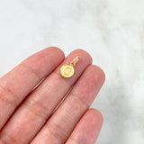 Dije Letra C 0.4gr / 1.5cm / Doble Faz Oro Amarillo