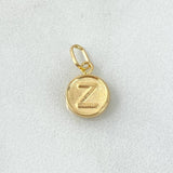 Dije Letra Z 0.3gr / 1.5cm / Doble Faz Oro Amarillo
