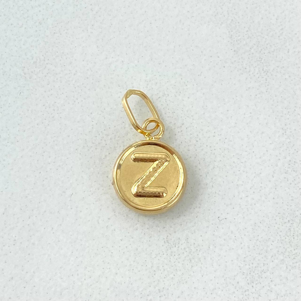 Dije Letra Z 0.35gr / 1.5cm / Doble Faz Oro Amarillo