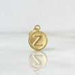 Dije Letra Z 0.3gr / 1.5cm / Doble Faz Oro Amarillo