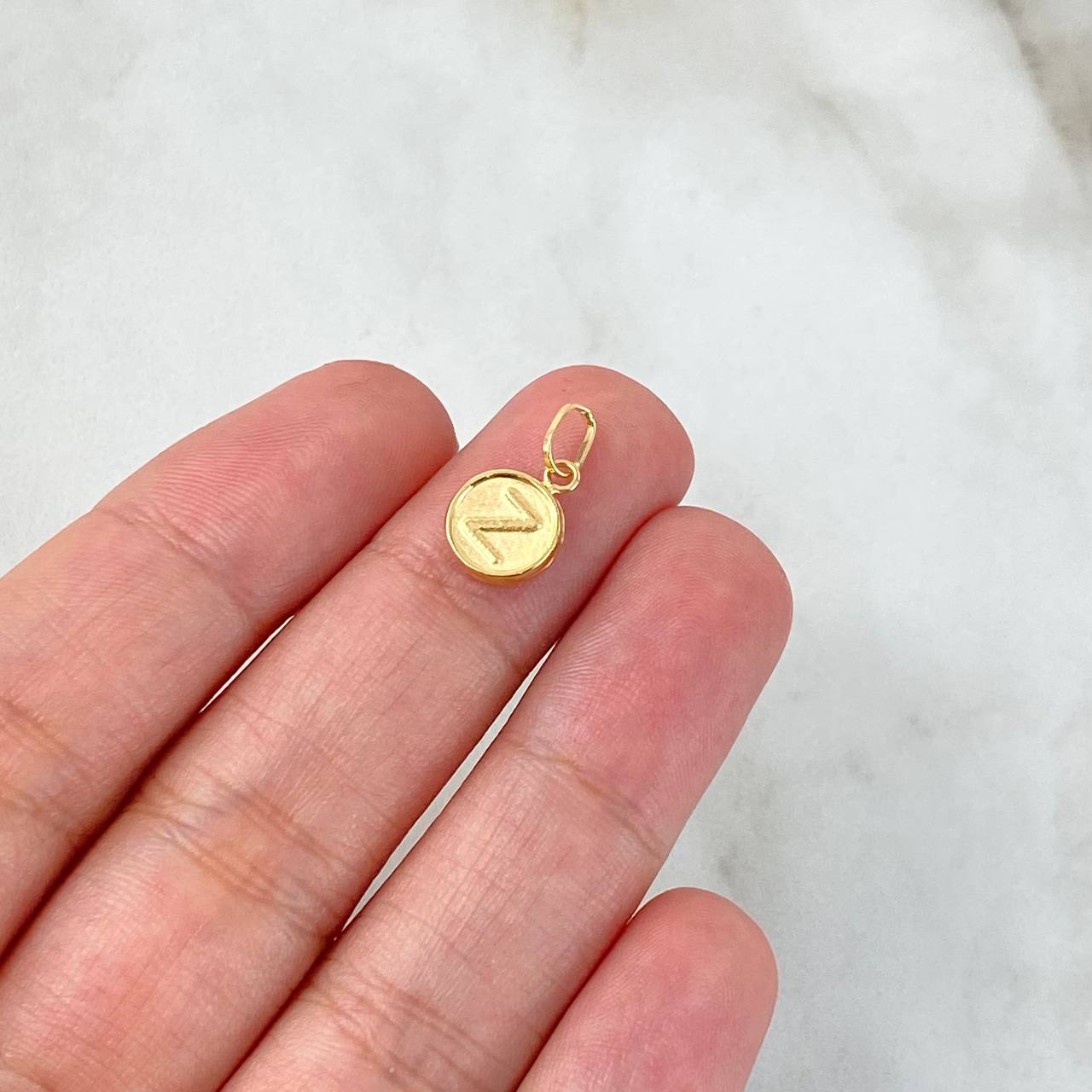 Dije Letra Z 0.35gr / 1.5cm / Doble Faz Oro Amarillo
