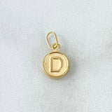 Dije Letra D 0.35gr / 1.5cm / Doble Faz Oro Amarillo