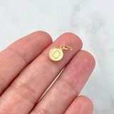 Dije Letra D 0.35gr / 1.5cm / Doble Faz Oro Amarillo