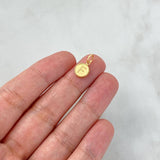Dije Letra F 0.35gr / 1.5cm / Doble Faz Oro Amarillo