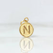 Dije Letra N 0.35gr / 1.5cm / Doble Faz Oro Amarillo