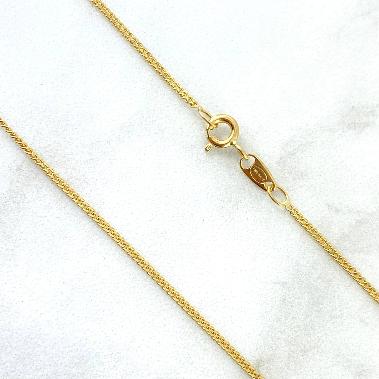 Cadena Cubana 4.5gr / 60cm / 1mm Oro Amarillo +0