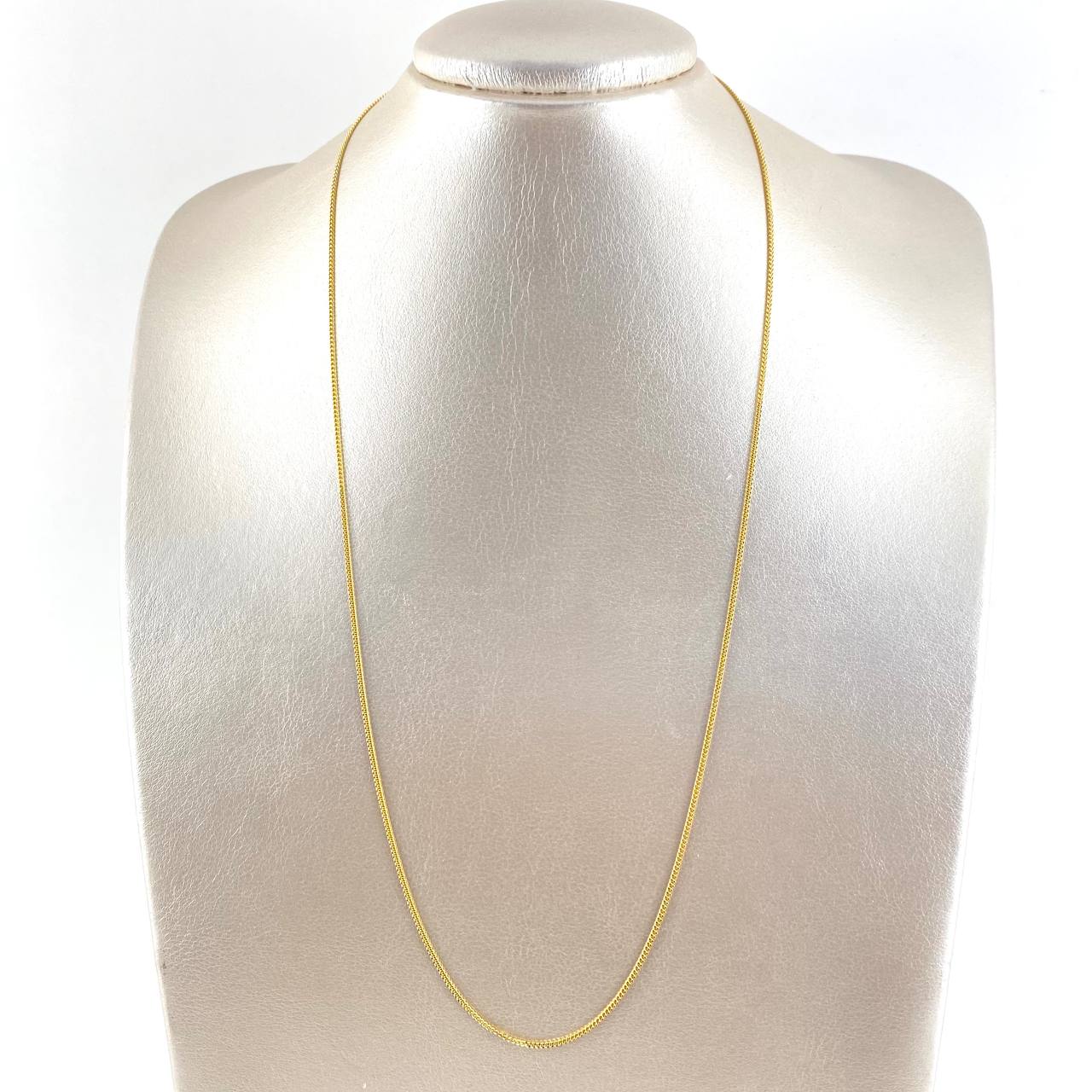 Cadena Cubana 4.5gr / 60cm / 1mm Oro Amarillo +0