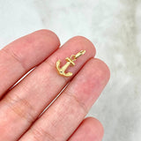 Dije Ancla 0.4gr / 1.6cm / Oro Amarillo