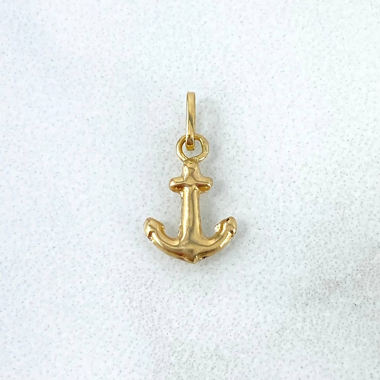 Dije Ancla 0.25gr / 1.3cm / Oro Amarillo