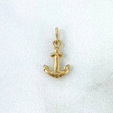 Dije Ancla 0.2gr / 1.3cm / Oro Amarillo