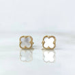 Topos Trébol VCyA 1.7gr / 0.6cm / Nacar Blanco Liso Oro Amarillo Nac.Esp. *