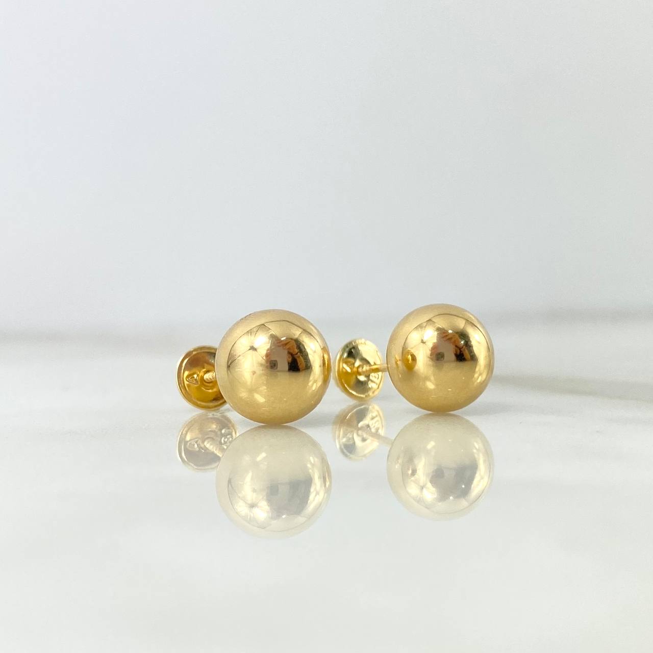 Topos Bola Lisa 1.25gr / 9mm Oro Amarillo ©